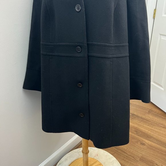 EUC Talbots Black Wool Blend Car Coat Sz XL - Picture 15 of 15